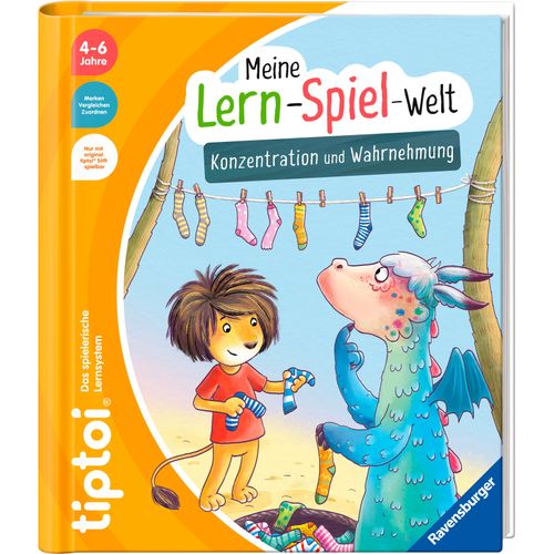 Kinderbuch RAVENSBURGER "tiptoi Meine Lern-Spiel-Welt Konzentration und Wahrnehmung", bunt, B:24,5cm H:27,8cm, Bücher, Kinderbuch