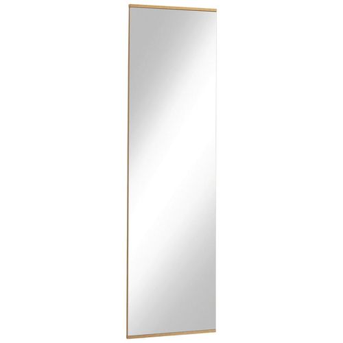 Wandspiegel, Eiche, Holz, Glas, Eiche, furniert,massiv, rechteckig, 41x140x2 cm, Goldenes M, Made in Germany, DGM-Klimapakt, in verschiedenen Größen erhältlich, senkrecht montierbar, Ganzkörperspiegel, Spiegel, Wandspiegel