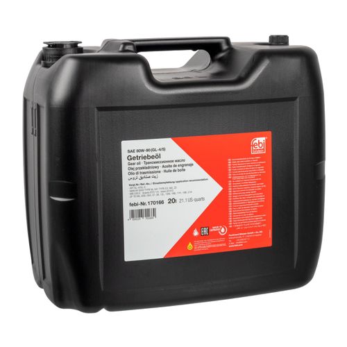 FEBI BILSTEIN Getriebeöl SAE 80W-90 (GL-4/5) [20 L] 170166 Achsgetriebeöl,Getriebeöl,Öl, Lamellenkupplung-Allradantrieb,Öl, E-Getriebe,Schaltgetriebeö