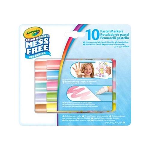 Crayola Color Wonder Pastel Mini Markers 10 Pcs