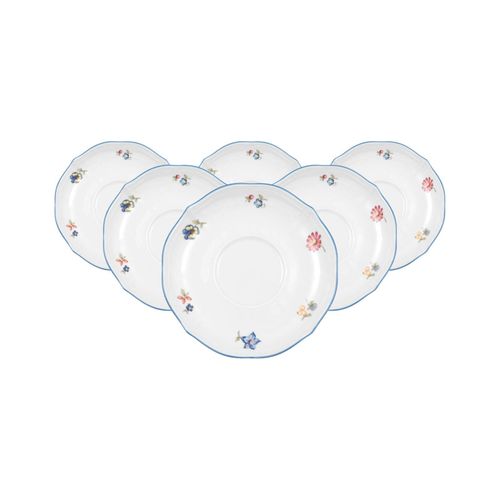Untertasse SELTMANN WEIDEN "Kombi-Untertassen Sonate Nostalgie ø 14,8 cm 6er Set weiß", weiß, B:14,8cm H:2,4cm L:14,8cm Ø:14,8cm, Speiseteller, Spülmaschinengeeignet, Mikrowellengeeignet, Ofenfest, Salamandergeeignet, Kühlschrankgeeignet, Gefrierschrankgeeignet