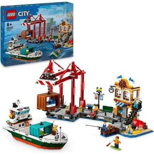 LEGO City 60422 Das Hafen- und Handelsschiff, Bauspielzeug für Kinder ab 8 Jahren