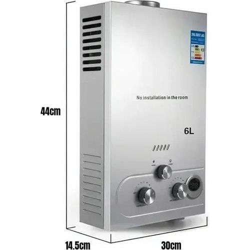 LPG-Gas-Wasserheizer, 16 kW Leistung, 8 L/min Warmwasserleistung, wandmontiertes Design, 6L