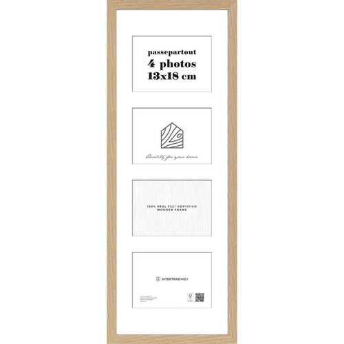 Bilderrahmen Toronto, Eiche, Holzwerkstoff, 28.1x74.2x2.5 cm, Fsc, Bilder und Zubehör, Bilderrahmen