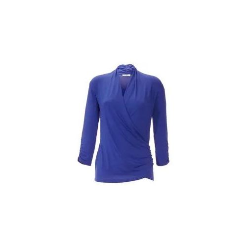 V-Shirt 3/4 Arm Peter Hahn blau, 48