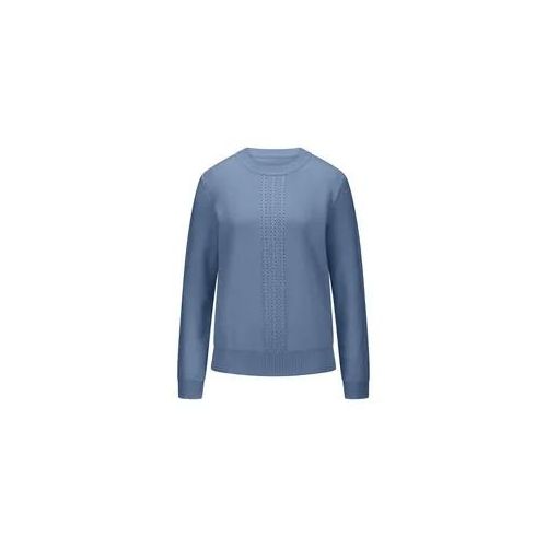 Rundhals-Pullover aus Schurwolle und Kaschmir Fadenmeister Berlin blau, 42