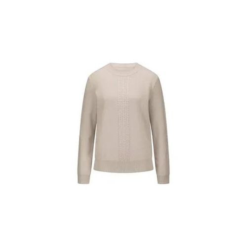 Rundhals-Pullover aus Schurwolle und Kaschmir Fadenmeister Berlin beige, 46