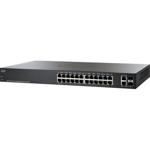 Cisco SG220-26P-K9-EU Cisco SG220-26P PoE/GE/GE/SMA/24 | 4x PoE+, 20x PoE, 180W PoE-Budget