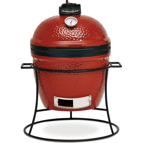 Kamado Joe Keramikgrill Junior, rot / schwarz, Die ideale Lösung für Flexibilität