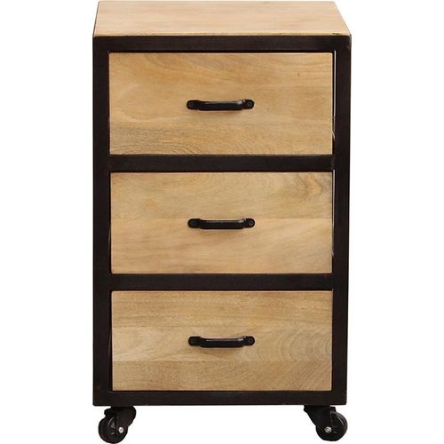 Miliboo - Industrieller Design-Container INDUSTRIA aus Massivholz