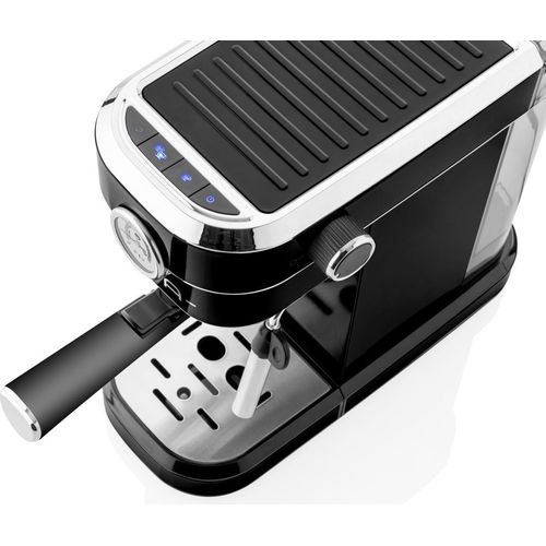 ETA Siebträgermaschine STORIO ETA618190020 Retro schwarz, 1350W, max.20 bar, Thermoblock