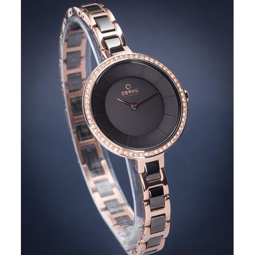 Obaku Dänemark V191LEVNSV schwarz Uhr