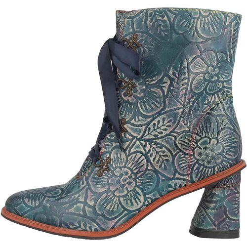 Spring Footwear PATRONA Stiefel in Übergrößen Blau PATRONA-BLUM große Damenschuhe