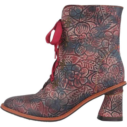 Spring Footwear PATRONA Stiefel in Übergrößen Rot PATRONA-RDM große Damenschuhe