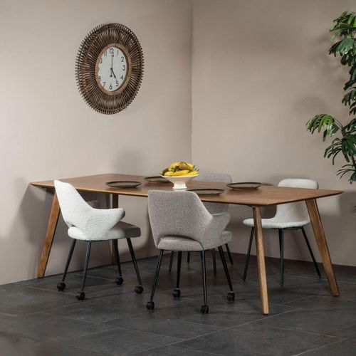 Rechteckiger Esstisch - Natur - 240 cm - Mangoholz - Esstisch Oslo - Giga Meubel