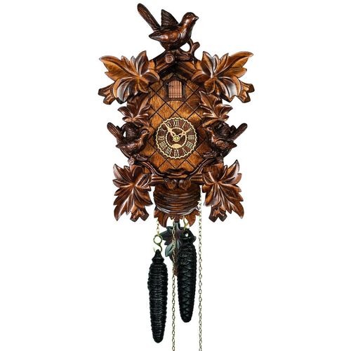 Trenkle - 1362-3_nu - geschnitzte Kuckucksuhr - 1-Tag-Kettenzugwerk - Kuckuck Classic