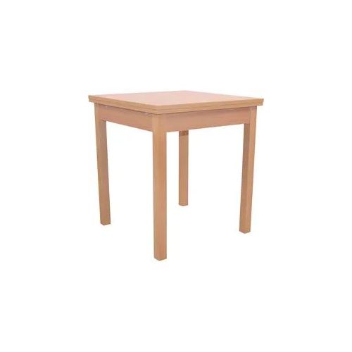 Esstisch, beige (buche, nachbildung, buche, nachbildung, buche, nachbildung), H:75cm T:67cm, HOFMANN LIVING AND MORE, Tische, Esstisch, ausziehbar
