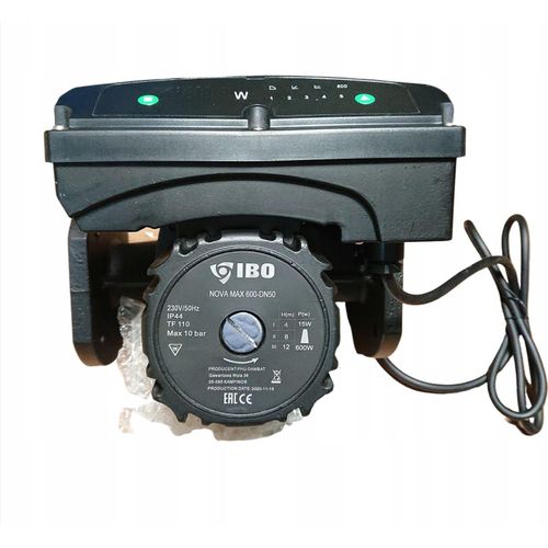 IBO | Umwälzpumpe NOVA MAX 50-120/250 - Schwarz - Elektronisch - Effizient und leise - 16 Betriebsmodi