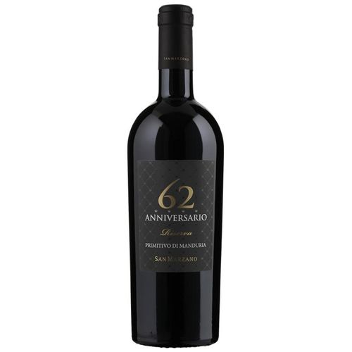 Anniversario 62 Primitivo di Manduria Riserva - 2019 - Cantine San Marzano - Italienischer Rotwein