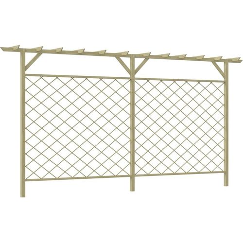 Möbel Garten-Gitterzaun mit Pergola-Oberteil Holz - Sonstige Handwerkzeuge 41726