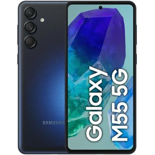 Smartphone Samsung Galaxy M55 5G Octa Core 8 GB RAM 256 GB Schwarz
