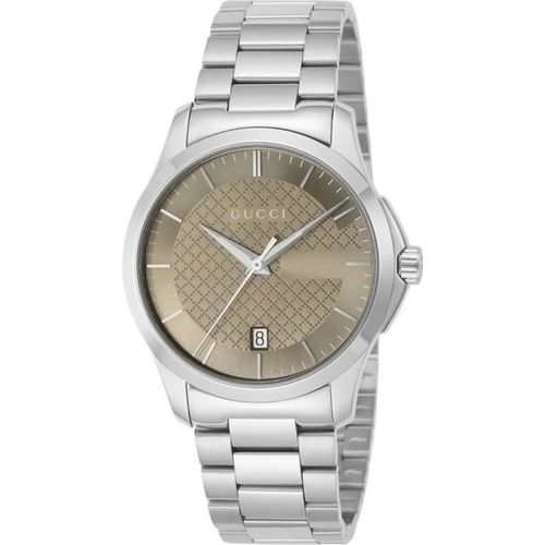 GUCCI G-Timeless YA126445 Uni Quarz Armbanduhr Edelstahl 38 mm Faltschließe