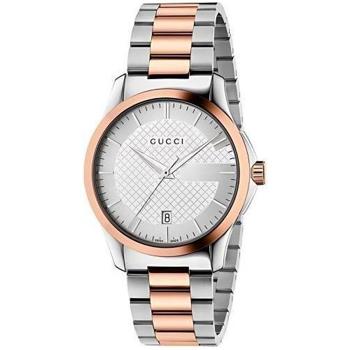 GUCCI G-Timeless Armbanduhr YA126447 38 mm Edelstahl Quarz Uni mit Faltschließe