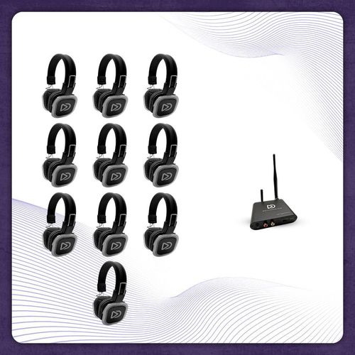 10x Typ BD Headsets + T80 Pro Bluetooth-Sender
