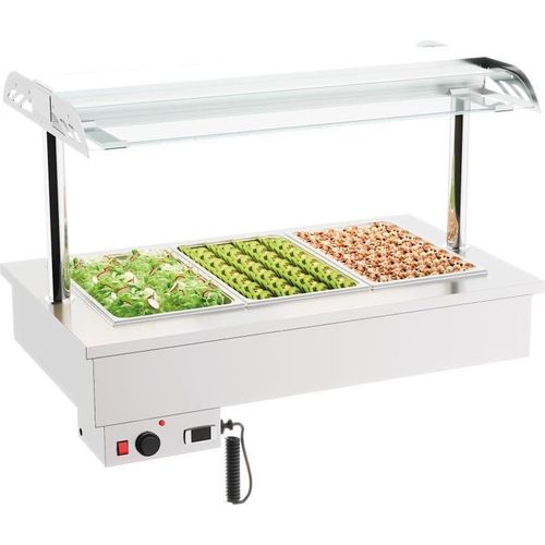 Einbau Bain-Marie zur Warmhaltung von Speisen, 3x 1/1 GN, 1200x700x1050 mm
