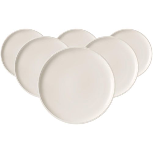 Speiseteller VILLEROY & BOCH "Teller Artesano Original ø 29,2 cm 6er Set weiß", weiß, B:29,2cm H:2,9cm L:29,2cm Ø:29cm, Speiseteller, Speiseteller, Spülmaschinengeeignet, Mikrowellengeeignet