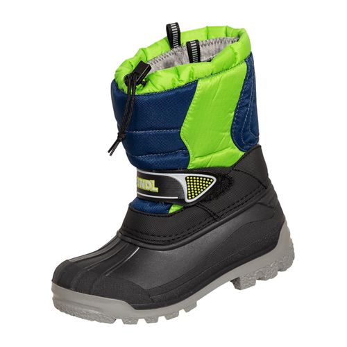 Wanderschuh MEINDL "Meindl Snowy 3000 grün/blau", Jungen, Gr. 30, Normalschaft, grün, Nylon, Schuhe Wanderschuh, Comfort fit mehr Platz im Vorfußbereich und festen Halt in der Ferse