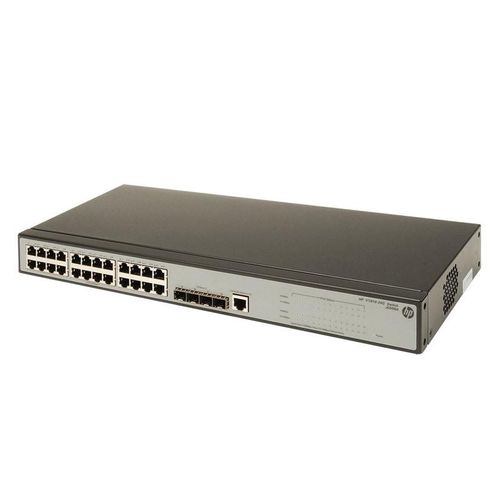 HP V1910-24G V, L2+, gemanaged, 32 Eintragungen, 56 Gbit/Sek, 41.7M pps, SNMP 1, RMON 2, SNMP, Telnet, SNMP 3, SNMP 2c, HTTP, HTTPS
