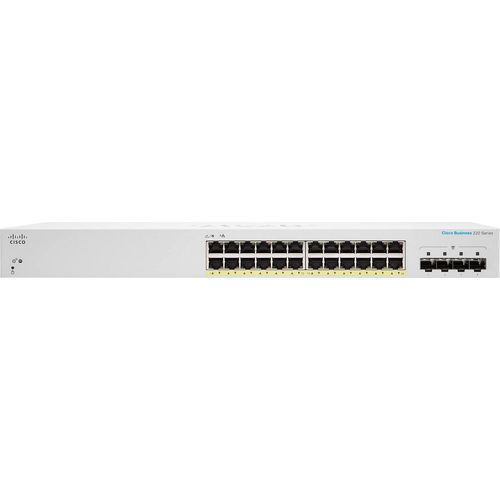 Cisco CBS220-24FP-4X Managed L2 Gigabit Ethernet (10/100/1000) Power over Ethernet (PoE) Untersttzung Wei