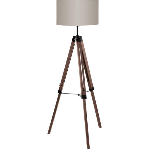 EGLO Stehlampe Lantada, Stehleuchte Vintage, Standleuchte, Wohnzimmerlampe, Lampe mit Schalter,, E27