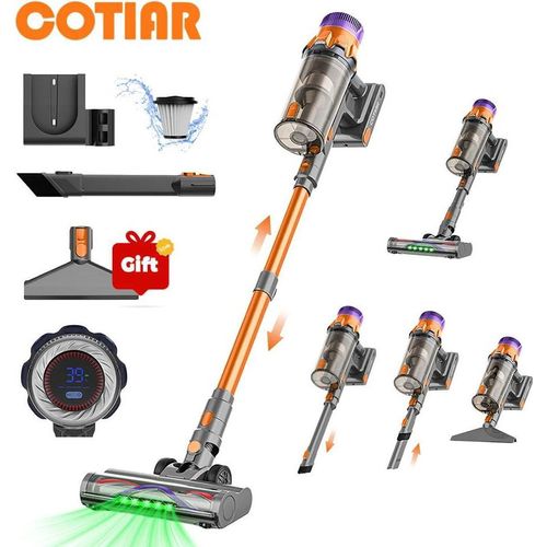 Akku-Staubsauger, starke Saugkraft, HEPA-Filterung, Gold, EU