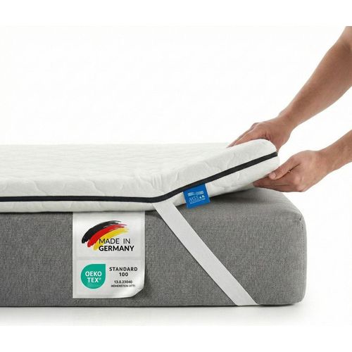 MSS e.K. Komfortschaum Matratzentopper 180 x 210 cm | optimale Körperanpassung | Mattress Topper 180x210 | designed und produziert in Deutschland