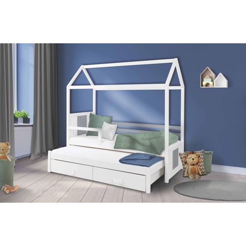 Kinderbett HAUS für 2 Kinder