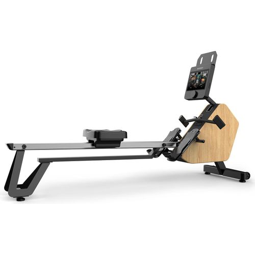 HAMMER Rudergerät RowTech Smart NorsK, edles Holz-Design, 10,0" Touch-Display, 20 Programme, innovativer Rudergriff