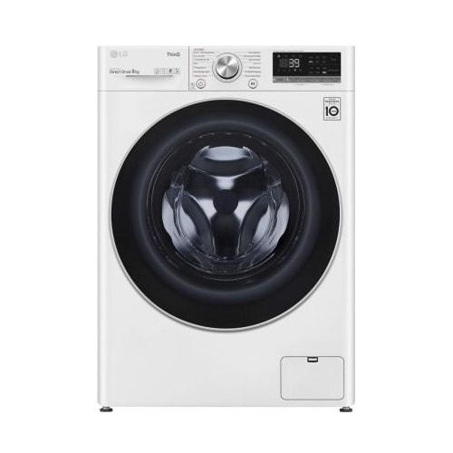 LG Waschmaschine Weiß (A, 9 kg, 1.560 U./Min.) mit AI DD® & TurboWash®360° F6WV709P1 F6WV709P1