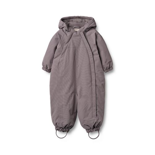 Jumpsuit WHEAT "WHEAT Snowsuit Adi", Mädchen, Gr. 98, lila stone, 100% Nylon, unifarben, normal, Overalls Jumpsuit