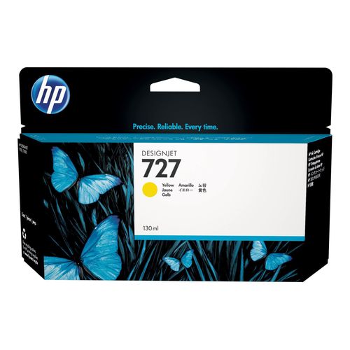 HP 727 Gelb DesignJet Tintenpatrone, 130 ml, HP DesignJet T920 Druckerserie, HP DesignJet T1500 Druckerserie, HP DesignJet T930 Druckerserie,..., Thermal Inkjet, Gelb, B3P21A, Business, Singapur