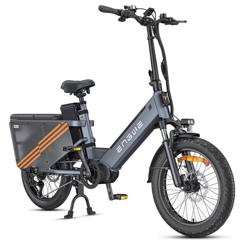 LE20 EU E-Bike - 20 Zoll Reifen 250W Motor 48V19.2AH Eins Akku Hydraulischen Bremsen - Grau