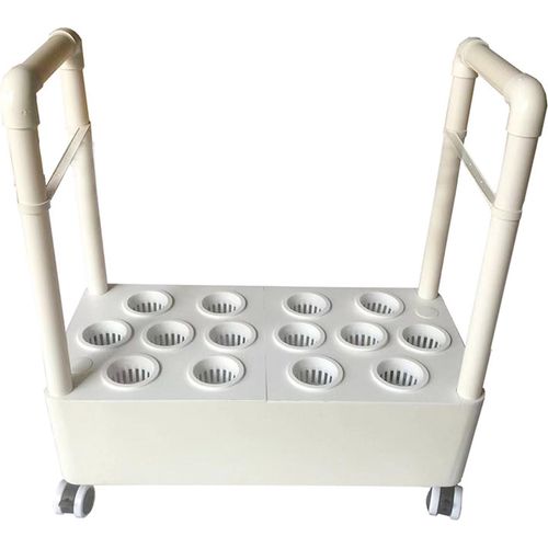 Neue Balkon-Hydroponik-Anlage für den Anbau von Gemüse in Töpfen und Boxen, inklusive Bodenzirkulationssystem, Weiß, KR