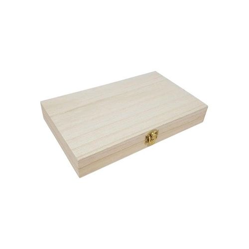 Playwood Box Rectangle with Lid Paulownia Wood