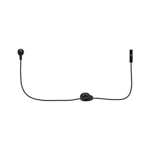 Paulmann Schienensystem-Einspeiser, Schwarz, Kunststoff, 1.8x1.8x200 cm, Lampen & Leuchten, Innenbeleuchtung, Schienensysteme