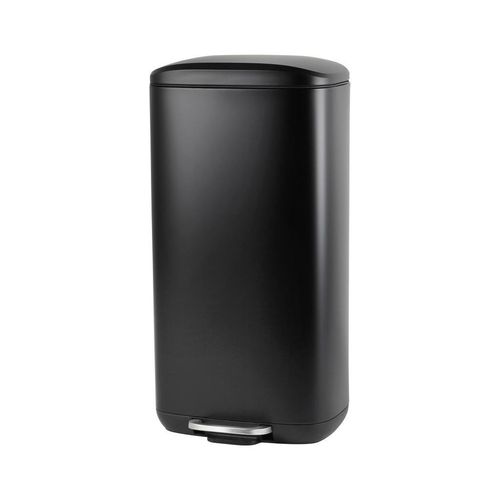 Novel Treteimer, Schwarz, Kunststoff, 30 L, 34.8x67.4x30.5 cm, Küchen, Küchenausstattung, Mülleimer