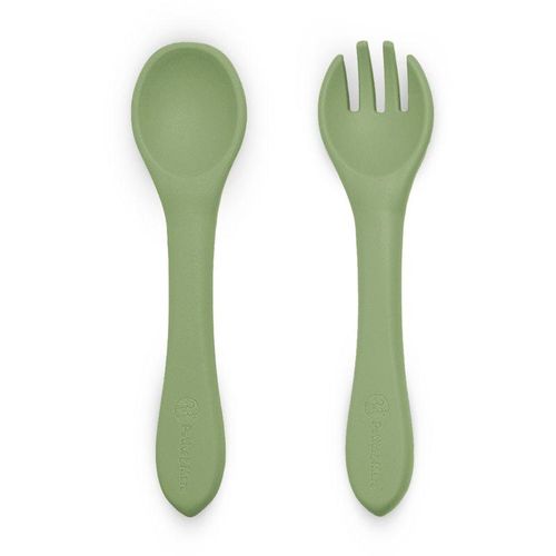 Petite&Mars Take&Match Silicone Cutlery bestek Sweet Pea 6m+ 2 st