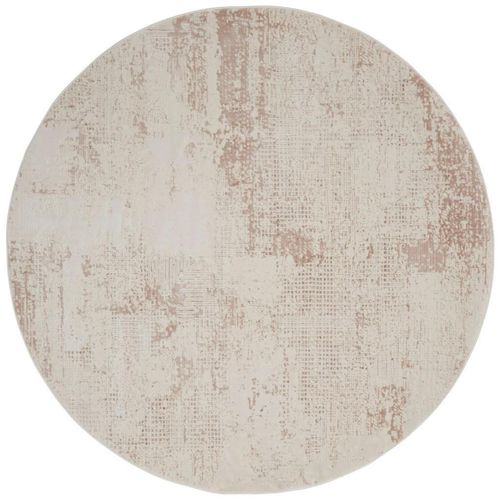 Novel Vintage-Teppich , Beige , Textil , Abstraktes , rund , Oeko-Tex® Standard 100 , Teppiche & Böden, Teppiche, Moderne Teppiche