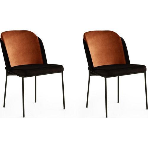 Skye Decor, DR - 147 V2, Stuhlset (2 Stück), Fliese Rot, 100 % METALL, 54 x 55 x 86 cm