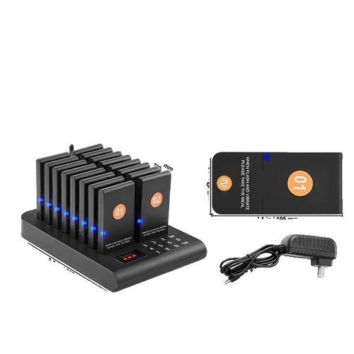 Restaurant Pager System, Signalreichweite von 400m, Vibration & Blinken, 16 Summer